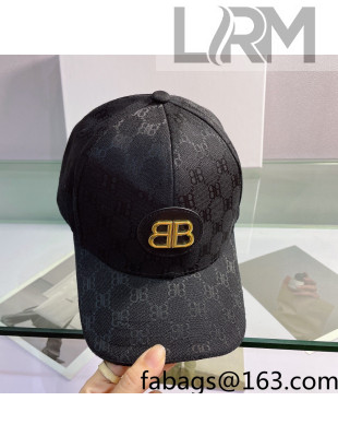 Balenciaga Baseball Hat Black 2022 0310146