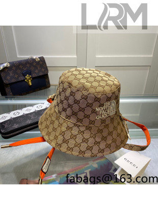 The North Face x Gucci Reversible Bucket Hat Beige/Orange 2022