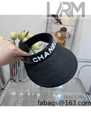 Chanel Visor Hat Black/White 2022 0401114