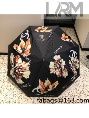 Chanel Maple Umbrella Black 2022 040104