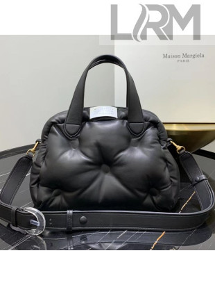Maison Margiela Glam Slam Quilted Puffer Lambskin Top Handle Bag Black 2019