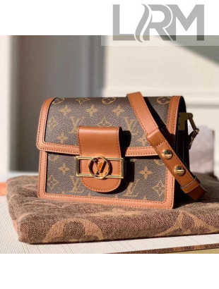 Louis Vuitton Mini Dauphine Monogram Canvas Shoulder Bag M44580 Coffee 2019