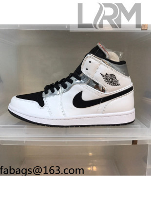 Nike Air Jordan AJ1 Mid-top Sneakers White/Black 2021 112369