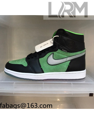 Nike Air Jordan AJ1 High-top Sneakers Green/Black 2021 112385