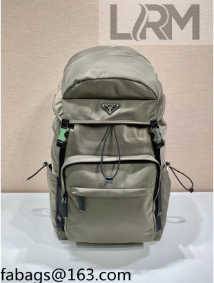 Prada Re-Nylon and Saffiano Leather Backpack 2VZ090 Green 2022