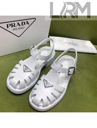 Prada Sporty Foam Rubber Sandals White 2022 032621