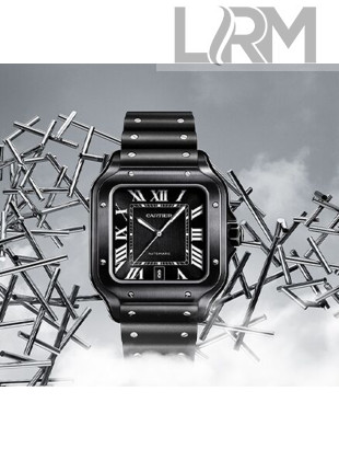 Cartier Santos de Cartier Watch Black 2020(Top Quality)