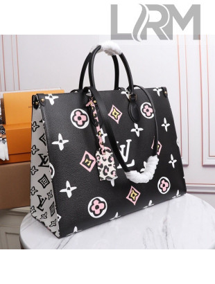 Louis Vuitton Onthego GM Tote BagM45815 Black 2021 Wild at Heart TOP