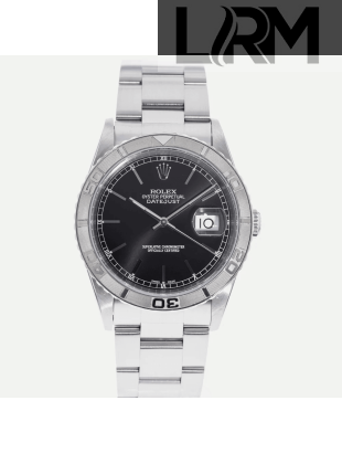 SUPER QUALITY – Rolex Datejust Turn-O-Graph 16264 – Men: Dial Color – Black, Bracelet - Stainless Steel, Case Size – 36mm, Max. Wrist Size - 6.75 inches