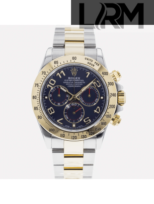 SUPER QUALITY – Rolex Daytona 116523 – Men: Dial Color – Blue, Bracelet - Yellow Gold Plated, Stainless Steel, Case Size – 40mm, Max. Wrist Size - 7 inches