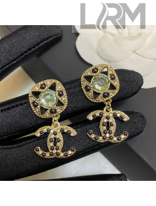 Chanel Star Short Earrings Gold 2022 031163