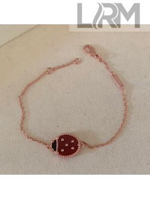 Van Cleef & Arpels Ladybug Bracelet Red/Rose Gold 2022 040279