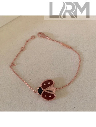 Van Cleef & Arpels Ladybug Bracelet Red/Rose Gold 2022 040280