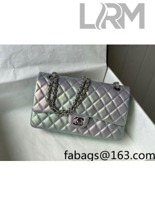Chanel Iridescent Lambskin Medium Classic Flap Bag A01112 Pink 2022 031439