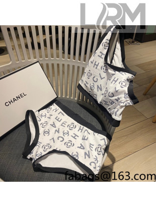 Chanel Logo Swimwear White 2022 032903