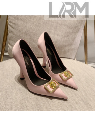 Versace Silk High Heel Pumps 11cm Light Pink 2022 032808