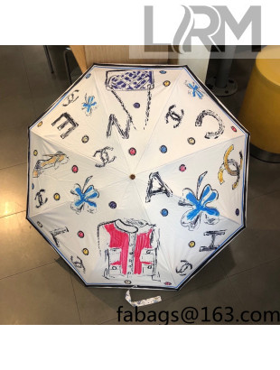 Chanel Umbrella White 2022 58
