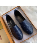 Louis Vuitton Monogram Embroidered Espadrilles Blue 2019 (For Women and Men)