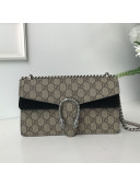 Gucci Dionysus GG Canvas Small Shoulder Bag 499623 Black 2020