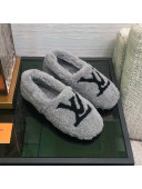 Louis Vuitton Shearling Loafers Grey 2021 111786