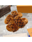 Louis Vuitton Bom Dia Mink Fur Flat Mules Brown 2021 111754