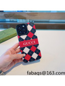 Gucci Check iPhone Case Red 2021 122134