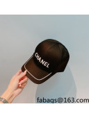 Chanel Baseball Hat Black 2021 122156