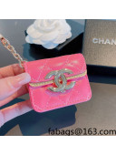 Chanel Leather AirPods Pro Case Style 3 Pink 2021 122129