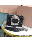 Miu Miu Miv Lady Shoulder Bag in Matelasse Nappa Leather 5BD084 Black 2022