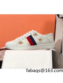 Gucci Ace Sneakers with Bees and Stars White 2022 37