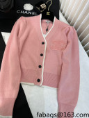 Chanel Knit Cardigan Pink 2022 63