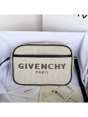 Givenchy Bond Camera bag in White Canvas/Black Leather 2021