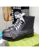 Gucci Vintage Calfskin Ankle Boots Black 2021