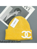 Chanel Knit Hat Yellow 2021 28