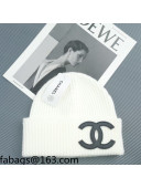 Chanel Knit Hat White 2021 27