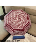 Dior Umbrella Burgundy 2021 35