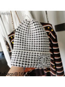 Chanel Knit Hat White 2021 15