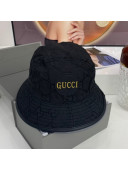 Gucci Off The Grid GG Canvas Bucket Hat Black/Yellow 2021