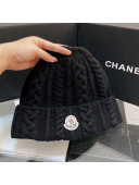 Moncler Knit Hat Black 2021 02