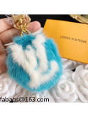 Louis Vuitton LV Fur Bag Charm and Key Holder Blue 2021 19