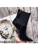 Saint Laurent Patent Leather High YSL-Heel Ankle Boots 11CM Balck/Gold 2021 07
