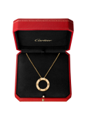 Cartier Yellow Gold LOVE Necklace With 3 Diamonds 2020 
