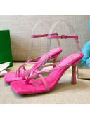 Bottega Veneta Stretch Tufted Insole Sandals 9cm Pink 2021 41