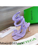Bottega Veneta Wire Stretch Sandals 9cm Lavender Purple 2021 01