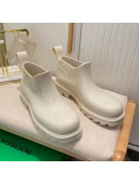 Bottega Veneta Shine Rubber TPU Ankle Boots White 2022