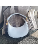 Celine Medium Strap Ava Hobo Bag in Smooth Calfskin 196923 Light Blue 2022