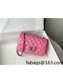 Chanel Lambskin & Rainbow Metal Mini Flap Bag A69900 Pink 2021 TOP