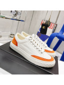 Chanel White Canvas Sneakers Orange 2022 58