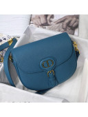 Dior Medium Bobby Grained Leather Shoulder Bag M8010 Ocean Blue 2021
