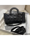 Dior Lady D-Joy Bag in Matte Diamond-Cannage Lambskin Black 2022